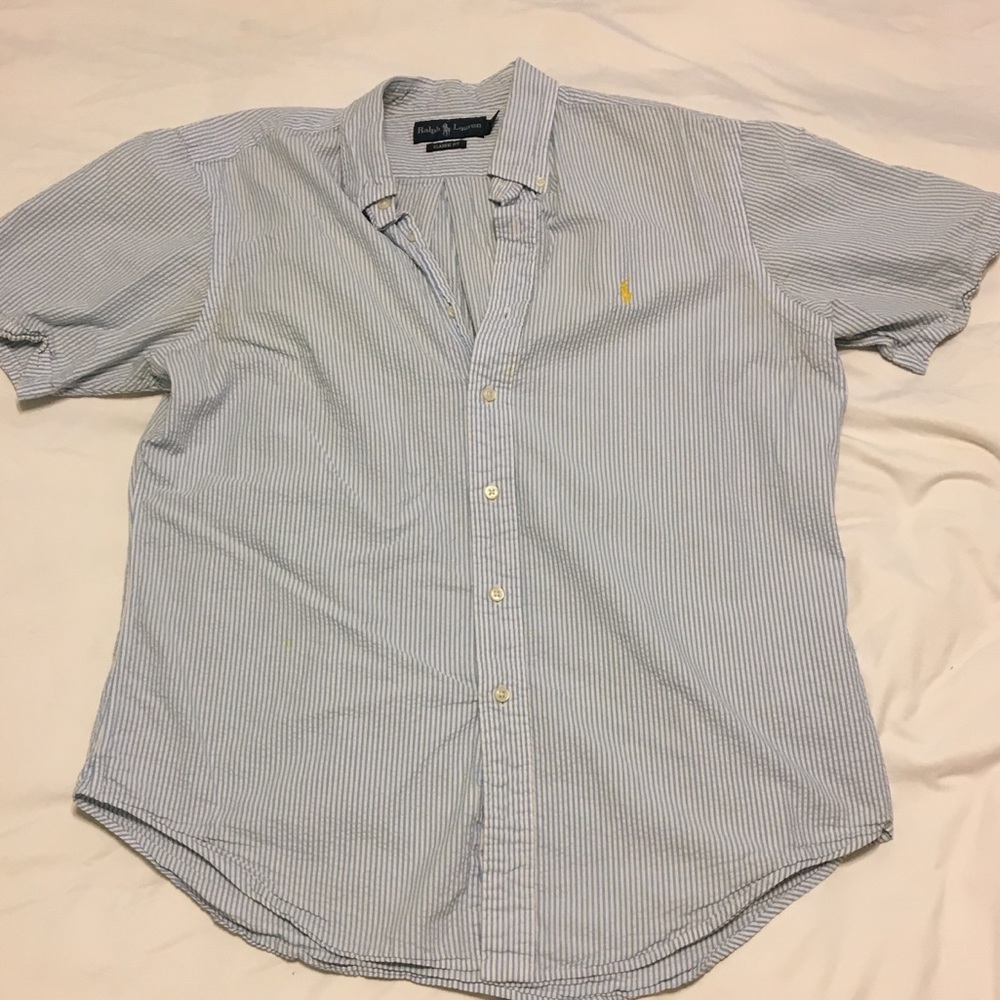 Polo relaxed fit seersucker short sleeve